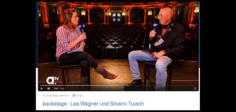 a.tv backstage - Lea Wagner und Silvano Tuiach